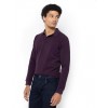 THE BOSTONIANS Men's Regular Fit Cotton Pique Polo PL0001 B170PU Purrple