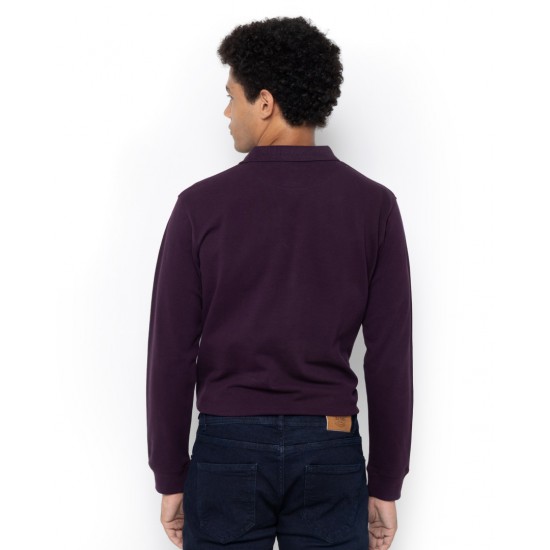 THE BOSTONIANS Men's Regular Fit Cotton Pique Polo PL0001 B170PU Purrple
