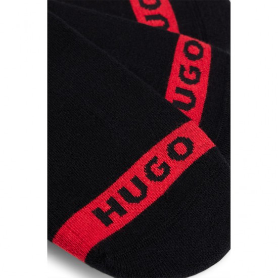 HUGO BOSS Men's Low Cut Socks 3P LC PLUSH TAPE CC 50514916 001 Black