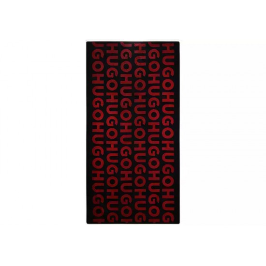 HUGO BOSS Unisex Beach Towel MONOGRAM 50539992 002 Black Red