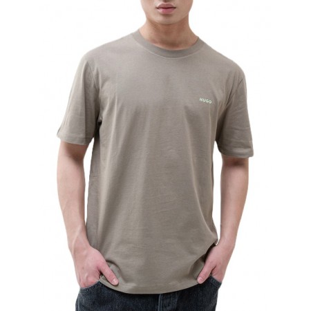 HUGO BOSS Men's Cotton Regular Fit T-Shirt Dero222 50466158 219 Medium Brown