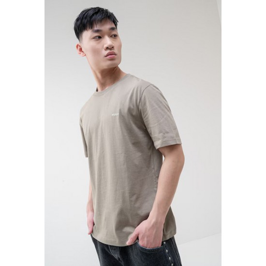 HUGO BOSS Men's Cotton Regular Fit T-Shirt Dero222 50466158 219 Medium Brown