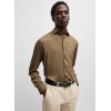 HUGO BOSS Men's Viscose Slim Fit Kenno Shirt 50539769 219 Medium Brown HUGO BOSS Men's Viscose Slim Fit Kenno Shirt 50539769 219 Medium Brown