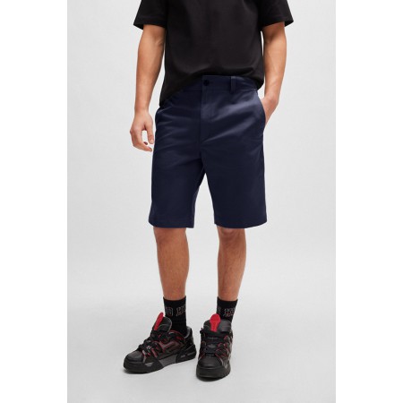HUGO BOSS Men's Regular-Fit Shorts Darik241 50505857 405 Dark Blue