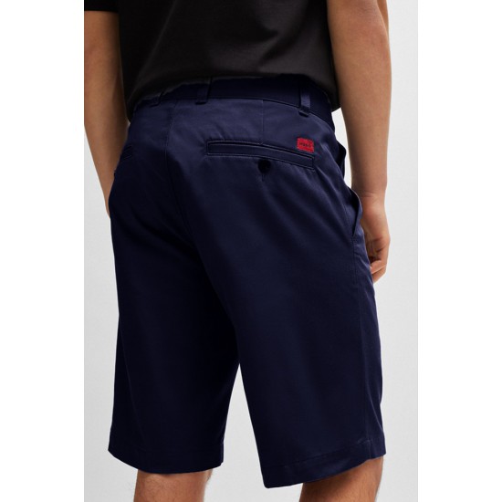 HUGO BOSS Men's Regular-Fit Shorts Darik241 50505857 405 Dark Blue