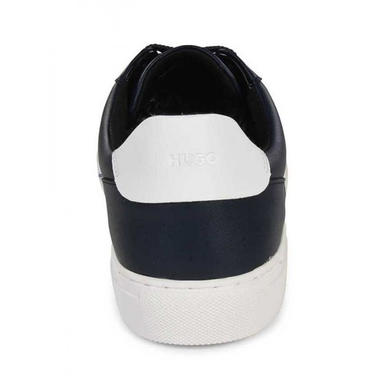 HUGO BOSS Men's Faux Leather Trainers Morrie_tenn_pu 50543957 405 Dark Blue
