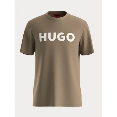 HUGO BOSS Men's Cotton Jersey Regular Fit T-Shirt Dulivio 50467556 219 Medium Brown