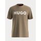 HUGO BOSS Men's Cotton Jersey Regular Fit T-Shirt Dulivio 50467556 219 Medium Brown