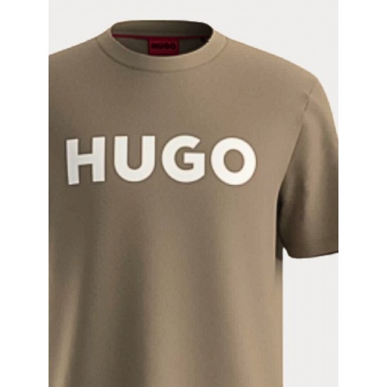 HUGO BOSS Men's Cotton Jersey Regular Fit T-Shirt Dulivio 50467556 219 Medium Brown