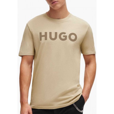 HUGO BOSS Men's Cotton Jersey Regular Fit T-Shirt Dulivio 50467556 286 Beige
