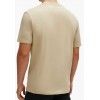 HUGO BOSS Men's Cotton Jersey Regular Fit T-Shirt Dulivio 50467556 286 Beige HUGO BOSS Men's Cotton Jersey Regular Fit T-Shirt Dulivio 50467556 286 Beige