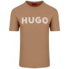 HUGO Ανδρικό Βαμβακερό T-Shirt Dulivio Κανονική Γραμμή 50467556 269 Μπεζ