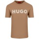 HUGO Ανδρικό Βαμβακερό T-Shirt Dulivio Κανονική Γραμμή 50467556 269 Μπεζ