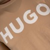 HUGO Ανδρικό Βαμβακερό T-Shirt Dulivio Κανονική Γραμμή 50467556 269 Μπεζ