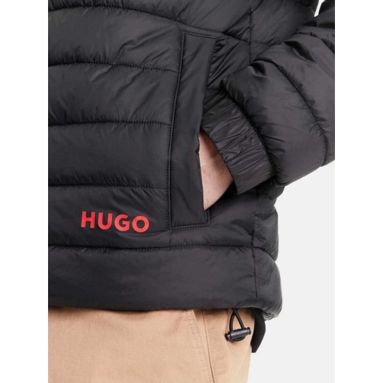 HUGO BOSS Ανδρικό Αδιάβροχο Μπουφάν Στενη Γραμμη 50544999 001 Μαύρο