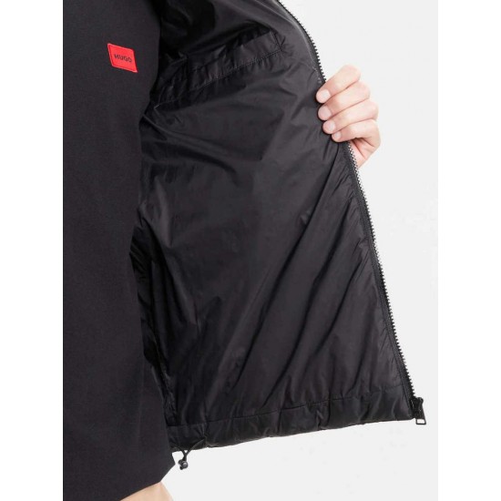 HUGO BOSS Ανδρικό Αδιάβροχο Μπουφάν Στενη Γραμμη 50544999 001 Μαύρο