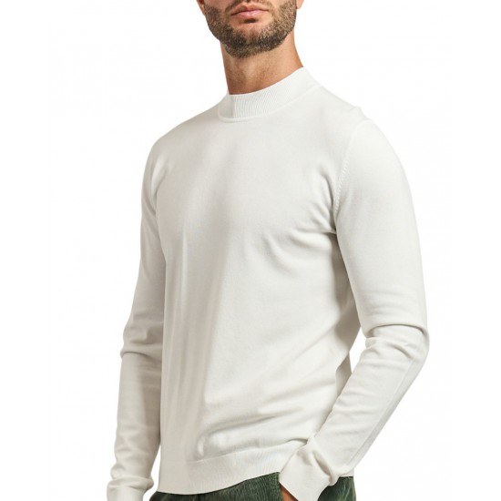 HUGO Ανδρικό Πλεκτό Με Υπερυψωμένο Λαιμό San Marc-CV Στενή Γραμμή 50546856 102 Εκρού