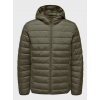 ONLY & SONS Ανδρικό Μπουφάν με κουκούλα Onsbrody Quilt Hood Jacket Regular Fit 22027451- Olive Night (Λαδί)