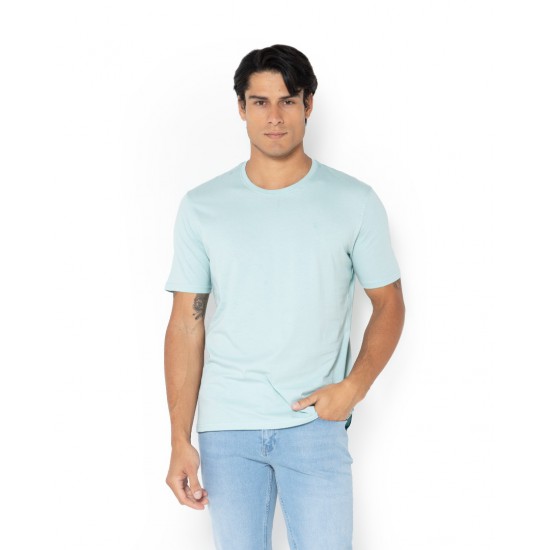 THE BOSTONIANS Ανδρικό Βαμβακερό Essential T-Shirt  Κανονική Γραμμή TS1241 B071LV Βεραμάν Ανοιχτό