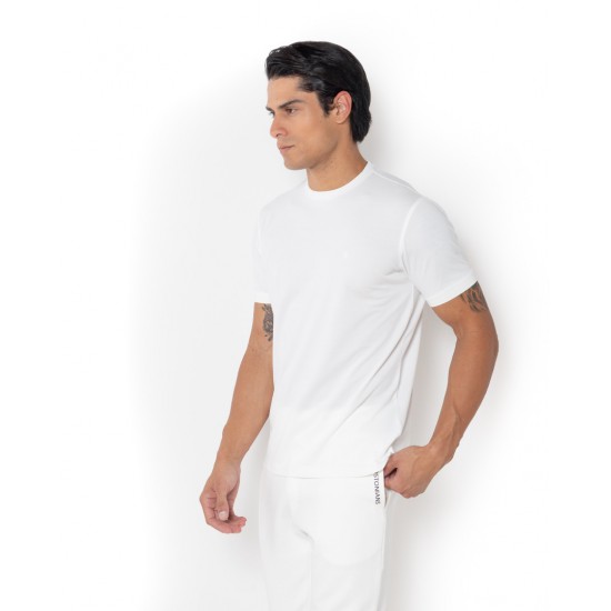 THE BOSTONIANS Ανδρικό Tech Pique T-Shirt Κανονική Γραμμή TS1297 B001WH Λευκό