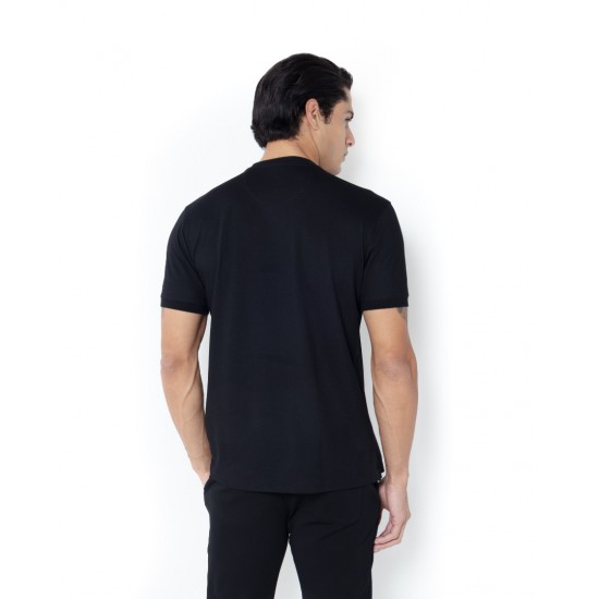 THE BOSTONIANS Ανδρικό Tech Pique T-Shirt Κανονική Γραμμή TS1297 B031BL Μαύρο