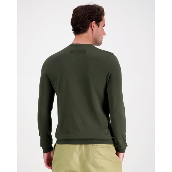 HUGO Ανδρικό Πλεκτό Πουλόβερ San Cody-CV Κανονική Γραμμή 50532074 309 Πράσινο Σκούρο