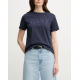 GANT Women's Cotton Regular Fit Tonal Graphic T-Shirt 4200502 433 Evening Blue