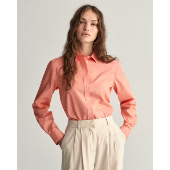 GANT Women's Cotton Regular Fit Poplin Shirt 4300348 627 Geranium Pink