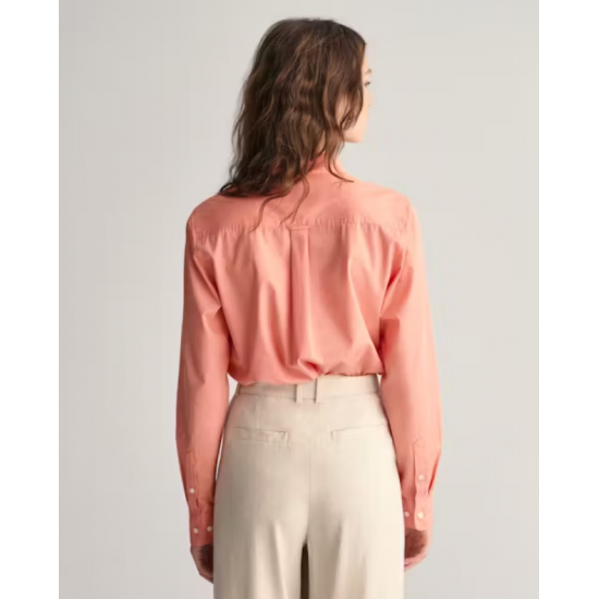 GANT Women's Cotton Regular Fit Poplin Shirt 4300348 627 Geranium Pink