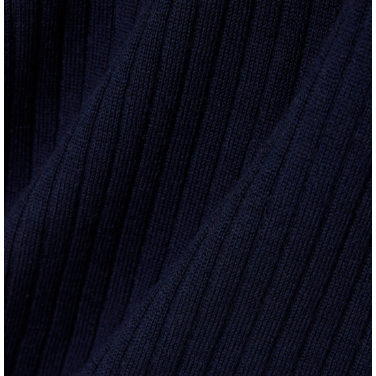 LACOSTE Γυναικεία Μάλλινη Πλεκτή Ζακέτα Merinos Με Ραβδώσεις Κανονική Γραμμή AF4141 00 166 Μπλε