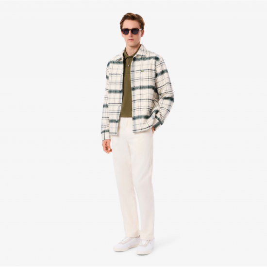 LACOSTE Ανδρική Βαμβακερή Original Μακρυμάνικη Polo Μπλούζα Piqué L.13.12-E9F Λαδί