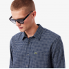 LACOSTE Ανδρικό Βαμβακερό Καρό Πουκάμισο Φανέλας Κανονική Γραμμή CH5093 00 HHW Μπλε