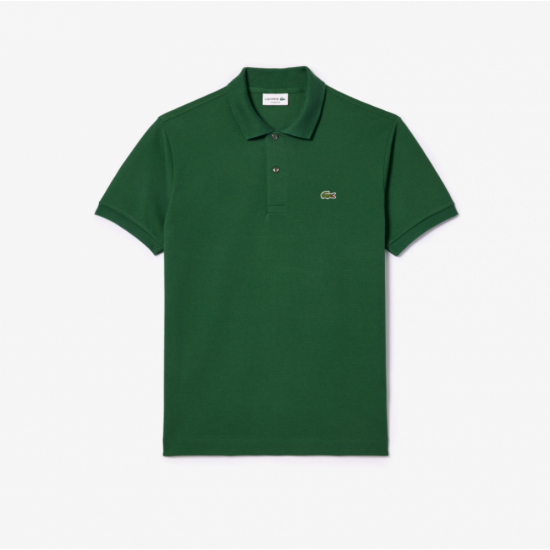 LACOSTE Ανδρική Βαμβακερή Polo Pique Μπλούζα Κανονική Γραμμή L.12.12 00 132 Πράσινο