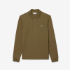 LACOSTE Ανδρική Βαμβακερή Original Μακρυμάνικη Polo Μπλούζα Piqué L.13.12-E9F Λαδί