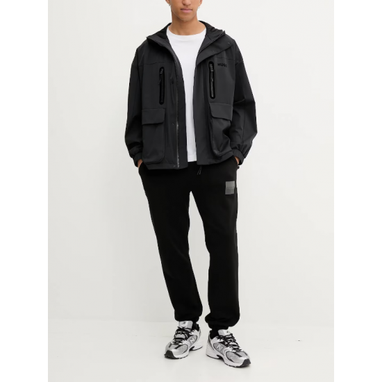 HUGO Ανδρικό Μπουφάν Byoro2531 Κανονική Γραμμή 50541611 001 Μαύρο