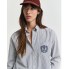 GANT Women's Cotton Regular Fit Classic Poplin Graphic Shirt 4300557 423 Persian Blue