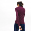 LACOSTE Γυναικεία Ελαστική Βαμβακερή Polo Pique Μπλούζα Στενή Γραμμή PF7841 00 FY5 Μπορντό