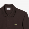 LACOSTE Ανδρική Βαμβακερή Original Μακρυμάνικη Polo Μπλούζα Piqué L.13.12 00 SKB Σκούρο Καφέ