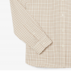 LACOSTE Ανδρικό Βαμβακερό Καρό Πουκάμισο Φανέλας Κανονική Γραμμή CH5093 00 95I Μπεζ