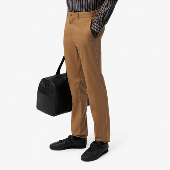LACOSTE Ανδρικό Ελαστικό Βαμβακερό Παντελόνι Gabardine Chinos HH3463 00 DPC Καφέ