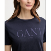 GANT Women's Cotton Regular Fit Tonal Graphic T-Shirt 4200502 433 Evening Blue GANT Women's Cotton Regular Fit Tonal Graphic T-Shirt 4200502 433 Evening Blue