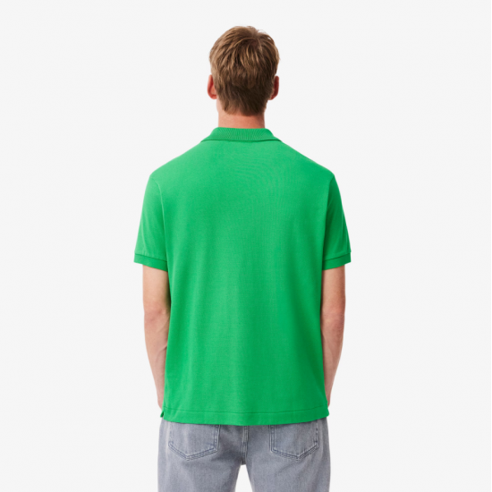 LACOSTE Ανδρική Βαμβακερή Polo Pique Μπλούζα Κανονική Γραμμή L.12.12 00 SIW Πράσινο Ανοιχτό