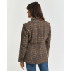 GANT Women's Regular Fit Wool Houndstooth Blazer Jacket 4770344 210 Roasted Walnut