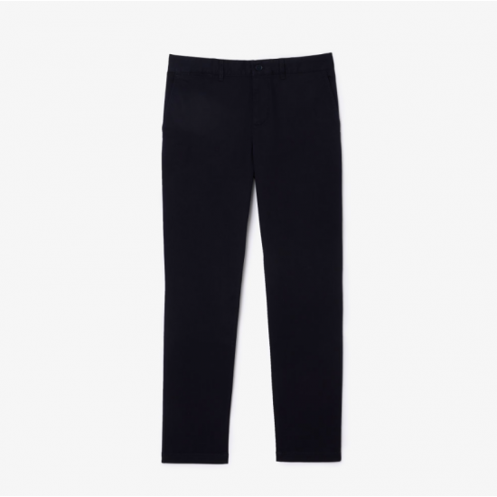 LACOSTE Ανδρικό Ελαστικό Βαμβακερό Παντελόνι Gabardine Chinos HH3463 00 HDE Σκούρο Μπλε