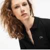 LACOSTE Γυναικεία Ελαστική Βαμβακερή Polo Pique Μπλούζα Στενή Γραμμή PF7841 00 031 Μαύρη