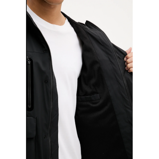 HUGO Ανδρικό Μπουφάν Byoro2531 Κανονική Γραμμή 50541611 001 Μαύρο