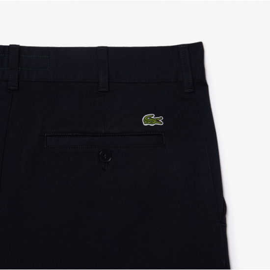 LACOSTE Ανδρικό Ελαστικό Βαμβακερό Παντελόνι Gabardine Chinos HH3463 00 HDE Σκούρο Μπλε