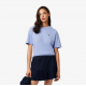 LACOSTE Γυναικεία Βαμβακερή T-Shirt Μπλούζα Άνετη Γραμμή TF7215 00 5QD Βιολετί