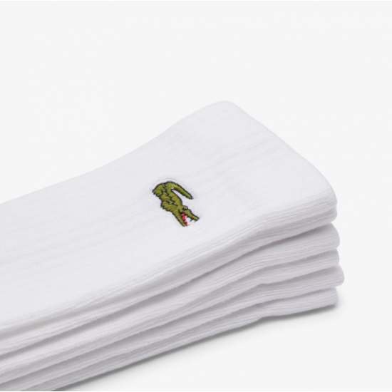 LACOSTE Unisex SPORT High-Cut Κάλτσες 3-Pack RA4182 00 Z92 Λευκές