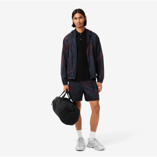 LACOSTE Ανδρική Βαμβακερή Polo Pique Μπλούζα Κανονική Γραμμή L.12.12 00 031 Μαύρο